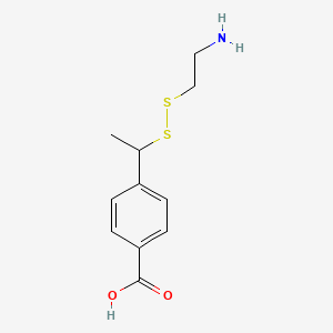 4-(1-((2-Aminoethyl)disulfanyl)ethyl)benzoic acid