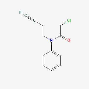 molecular formula C12H12ClNO B8079608 N-(but-3-yn-1-yl)-2-chloro-N-phenylacetamide 
