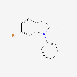 molecular formula C14H10BrNO B8079617 6-Bromo-1-phenylindolin-2-one CAS No. 2007917-03-3