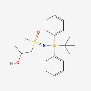molecular formula C20H29NO2SSi B8079621 1-(N-(tert-Butyldiphenylsilyl)-S-methylsulfonimidoyl)propan-2-ol CAS No. 2007917-16-8