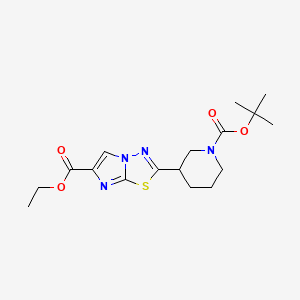 Ethyl 2-(1-(tert-butoxycarbonyl)piperidin-3-yl)imidazo[2,1-b][1,3,4]thiadiazole-6-carboxylate