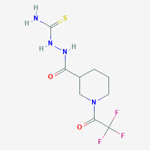 2-(1-(2,2,2-Trifluoroacetyl)piperidine-3-carbonyl)hydrazinecarbothioamide