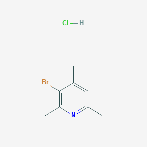 molecular formula C8H11BrClN B8079769 3-Bromo-2,4,6-trimethylpyridine hcl 