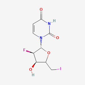 1-((2R,3R,4R)-3-Fluoro-4-hydroxy-5-(iodomethyl)tetrahydrofuran-2-yl)pyrimidine-2,4(1H,3H)-dione
