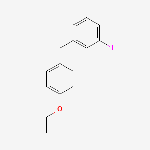 molecular formula C15H15IO B8079881 1-(4-Ethoxybenzyl)-3-iodobenzene 