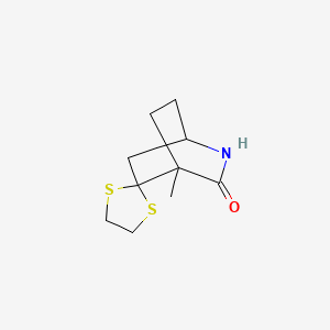 4-Methyl-2-azaspiro[bicyclo[2.2.2]octane-5,2'-[1,3]dithiolan]-3-one