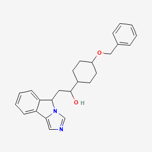 molecular formula C25H28N2O2 B8079930 1-(4-(Benzyloxy)cyclohexyl)-2-(5H-imidazo[5,1-a]isoindol-5-yl)ethanol CAS No. 2007908-35-0