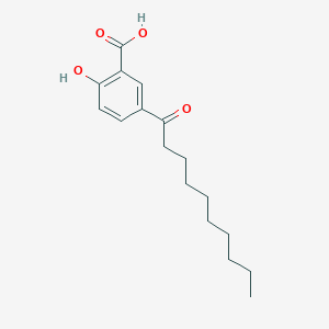 molecular formula C17H24O4 B8079990 5-Decanoyl-2-hydroxybenzoic acid 
