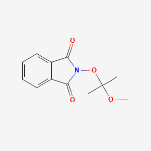 molecular formula C12H13NO4 B8079995 2-(1-Methoxy-1-methylethoxy)isoindole-1,3-dione CAS No. 103491-32-3