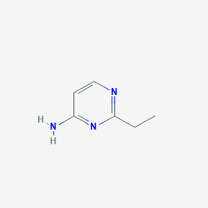 molecular formula C6H9N3 B080800 2-乙基嘧啶-4-胺 CAS No. 10491-77-7