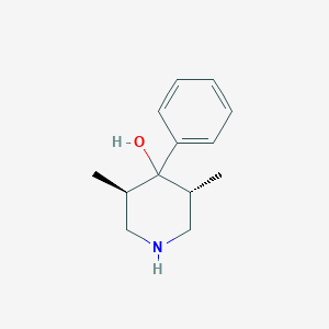 molecular formula C13H19NO B8080000 (3R,5R)-3,5-Dimethyl-4-phenylpiperidin-4-ol 