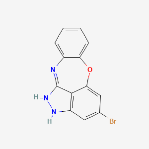 15-bromo-2-oxa-9,11,12-triazatetracyclo[8.6.1.03,8.013,17]heptadeca-1(16),3,5,7,9,13(17),14-heptaene