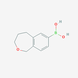molecular formula C10H13BO3 B8080117 (1,3,4,5-Tetrahydrobenzo[c]oxepin-7-yl)boronic acid 