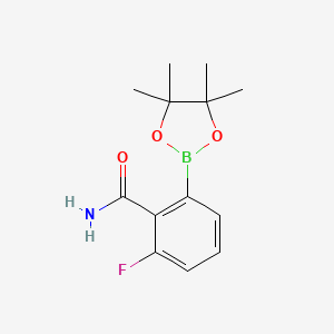 2-Fluoro-6-(4,4,5,5-tetramethyl-1,3,2-dioxaborolan-2-yl)benzamide