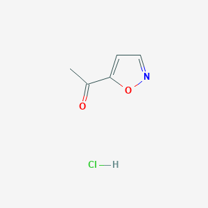 molecular formula C5H6ClNO2 B8080188 1-(Isoxazol-5-yl)ethanone HCl 