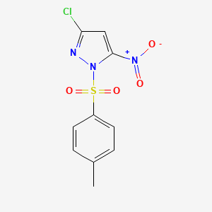 molecular formula C10H8ClN3O4S B8080206 3-Chloro-5-nitro-1-tosyl-1H-pyrazole CAS No. 2055839-83-1