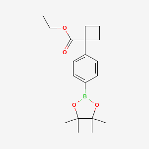 Ethyl 1-(4-(4,4,5,5-tetramethyl-1,3,2-dioxaborolan-2-yl)phenyl)cyclobutane-1-carboxylate
