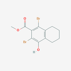 Methyl 1,3-dibromo-4-hydroxy-5,6,7,8-tetrahydronaphthalene-2-carboxylate