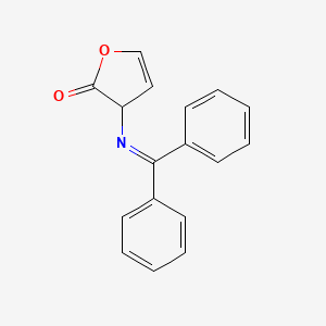 molecular formula C17H13NO2 B8080227 3-(benzhydrylideneamino)-3H-furan-2-one 