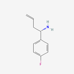 molecular formula C10H12FN B8080229 (1S)-1-(4-fluorophenyl)but-3-en-1-amine 