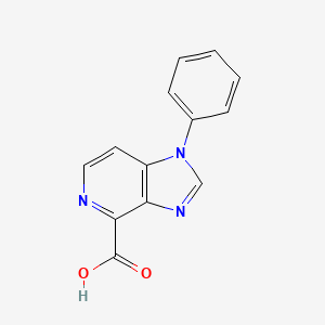 molecular formula C13H9N3O2 B8080238 1-phenyl-1H-iMidazo[4,5-c]pyridine-4-carboxylic acid 