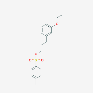 molecular formula C19H24O4S B8080256 3-(3-Propoxyphenyl)propyl 4-methylbenzenesulfonate 