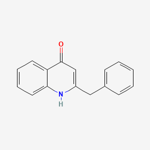 molecular formula C16H13NO B8080276 2-苄基喹啉-4(1H)-酮 