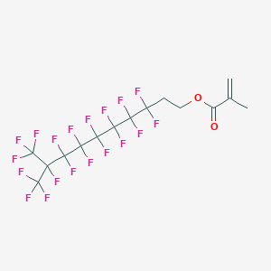 molecular formula C15H9F19O2 B080803 3,3,4,4,5,5,6,6,7,7,8,8,9,10,10,10-十六氟-9-(三氟甲基)癸基甲基丙烯酸酯 CAS No. 15166-00-4