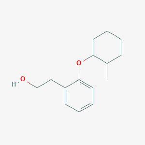 molecular formula C15H22O2 B8080326 2-(2-(2-Methylcyclohexyloxy)phenyl)ethanol 