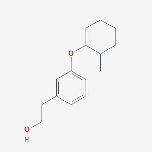 molecular formula C15H22O2 B8080331 2-(3-(2-Methylcyclohexyloxy)phenyl)ethanol CAS No. 2089648-78-0