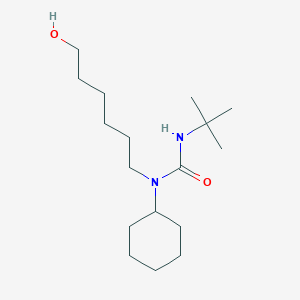 molecular formula C17H34N2O2 B8080338 3-Tert-butyl-1-cyclohexyl-1-(6-hydroxyhexyl)urea 