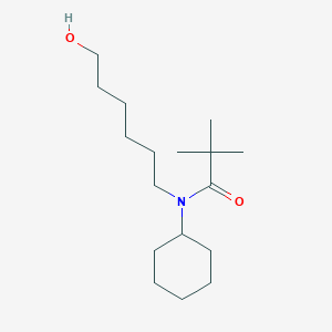 molecular formula C17H33NO2 B8080340 N-Cyclohexyl-N-(6-hydroxyhexyl)pivalamide 