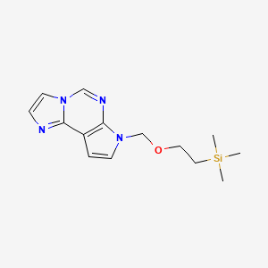 molecular formula C14H20N4OSi B8080366 7-((2-(trimethylsilyl)ethoxy)methyl)-7H-imidazo[1,2-c]pyrrolo[3,2-e]pyrimidine 