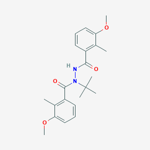 molecular formula C22H28N2O4 B8080367 N-(tert-butyl)-3-methoxy-n'-(3-methoxy-2-methylbenzoyl)-2-methylbenzohydrazide 