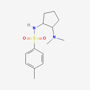 molecular formula C14H22N2O2S B8080390 N-(2-(Dimethylamino)cyclopentyl)-4-methylbenzenesulfonamide 