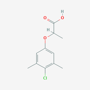 molecular formula C11H13ClO3 B080804 2-(4-氯-3,5-二甲基苯氧基)丙酸 CAS No. 14234-20-9