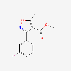 Methyl 3-(3-fluorophenyl)-5-methylisoxazole-4-carboxylate