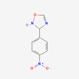 molecular formula C8H7N3O3 B8080407 3-(4-Nitrophenyl)-2,3-dihydro-1,2,4-oxadiazole 