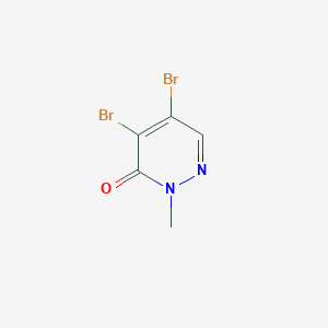 molecular formula C5H4Br2N2O B080806 4,5-二溴-2-甲基哒嗪-3(2H)-酮 CAS No. 13645-74-4