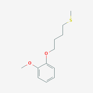molecular formula C12H18O2S B8080638 1-Methoxy-2-(4-methylsulfanylbutoxy)benzene 
