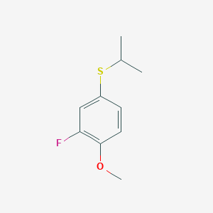 molecular formula C10H13FOS B8080796 CID 137948596 