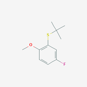 molecular formula C11H15FOS B8080906 CID 137948641 