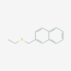 molecular formula C13H14S B8081026 2-(Ethylsulfanylmethyl)naphthalene 
