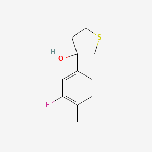 3-(3-Fluoro-4-methylphenyl)thiolan-3-ol