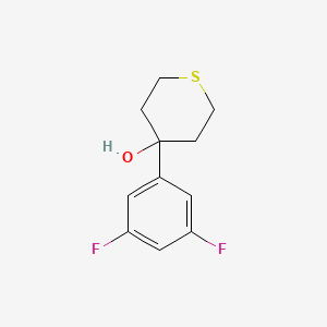 molecular formula C11H12F2OS B8081105 4-(3,5-Difluorophenyl)thian-4-ol 