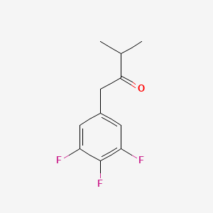 molecular formula C11H11F3O B8081242 3-Methyl-1-(3,4,5-trifluorophenyl)butan-2-one 