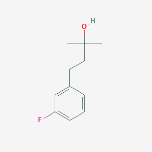 molecular formula C11H15FO B8081244 4-(3-Fluorophenyl)-2-methylbutan-2-ol 
