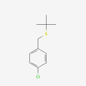 molecular formula C11H15ClS B8081250 1-(Tert-butylsulfanylmethyl)-4-chlorobenzene 