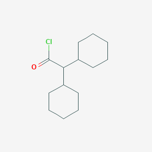 molecular formula C14H23ClO B8081285 Dicyclohexylacetylchloride 