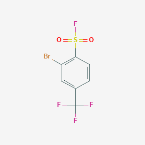molecular formula C7H3BrF4O2S B8081337 2-Bromo-4-(trifluoromethyl)benzenesulfonyl fluoride CAS No. 1373233-40-9